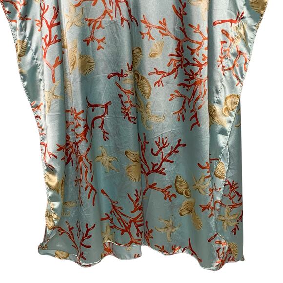 Winlar OS Womens Analucia Long Caftan Satin Lounger Coverup Resortwear - Picture 6 of 9